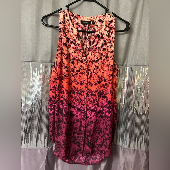 0X plus size Apt 9 dressy ombré swing top - Picture 1 of 1